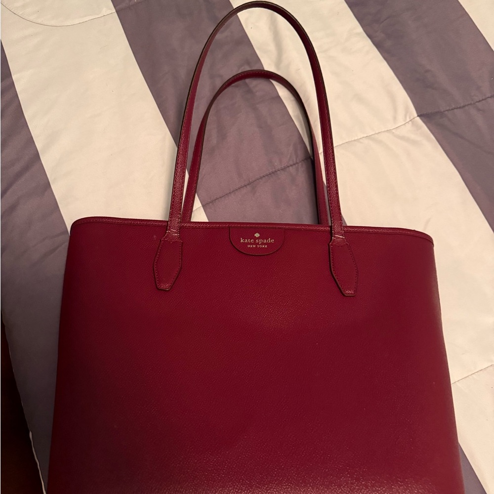 Kate Spade Burgundy Tote Bag